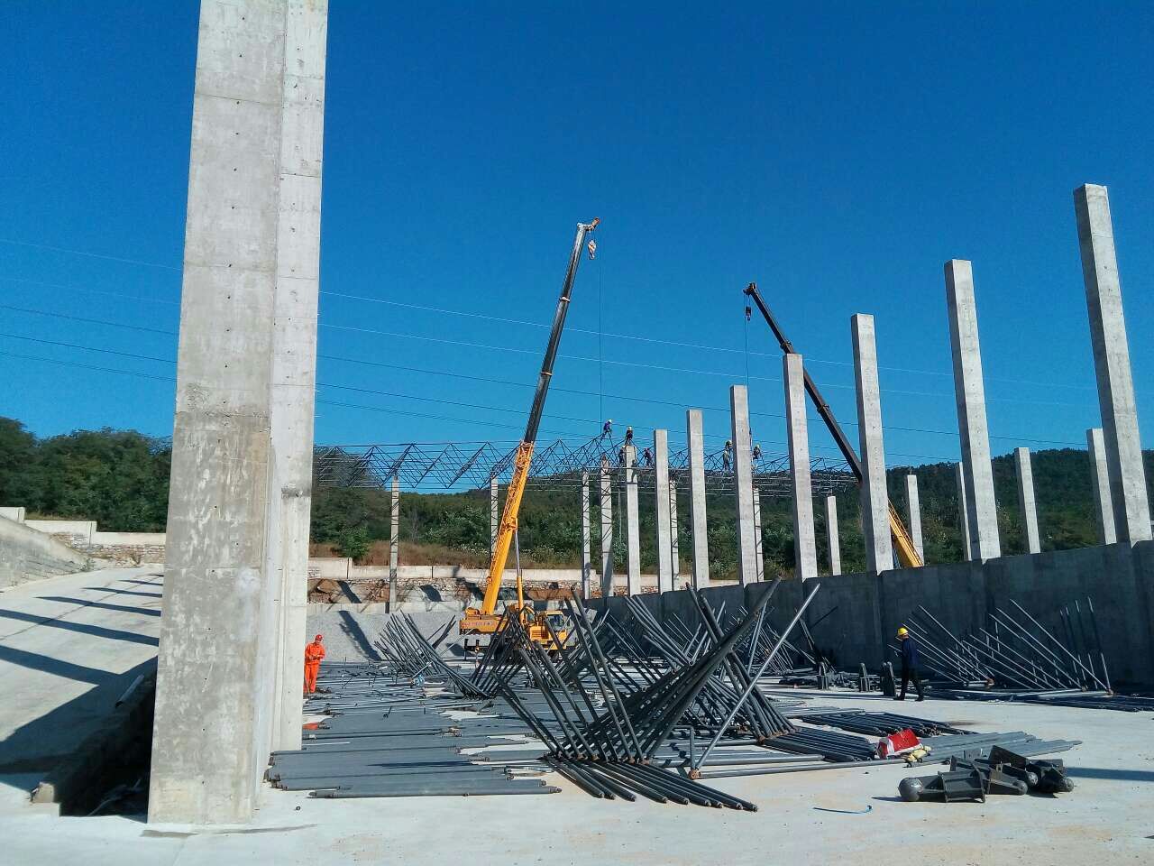 萧县威海搅拌站网架